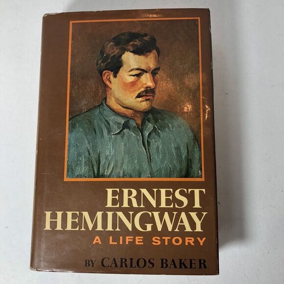 Ernest Hemingway A Life Story by Carlos Baker Hardcover 1969‎ Dust Jacket E2 - Picture 1 of 16